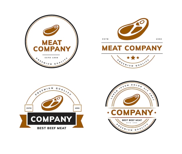 beef meat logo design