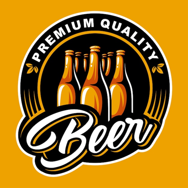 Beer bottle logo