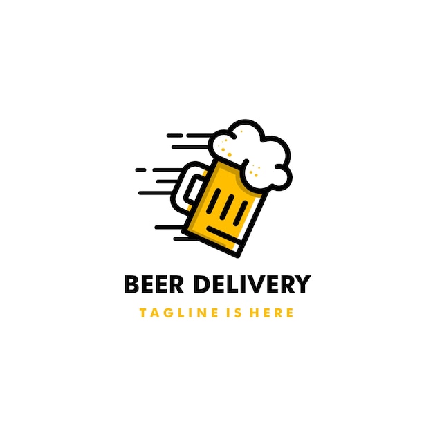 Beer Delivery Logo Icon Design