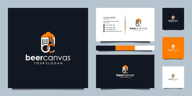 Beer design inspiration with business card