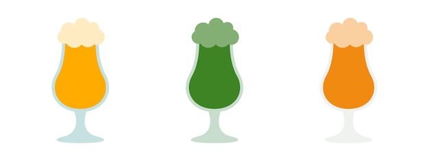 Beer in flat style isolated