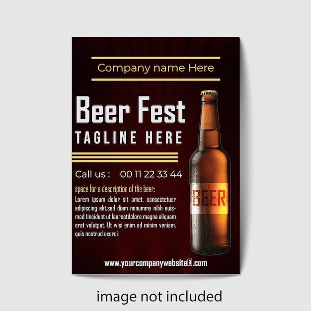 Beer Flyer Template