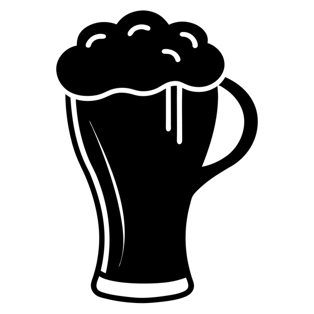 Vector beer glass clip art