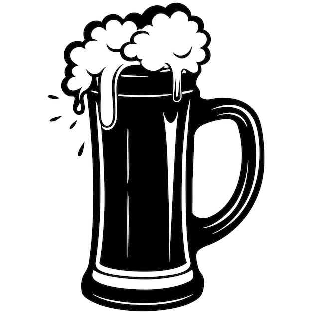 Vector beer glass clip art