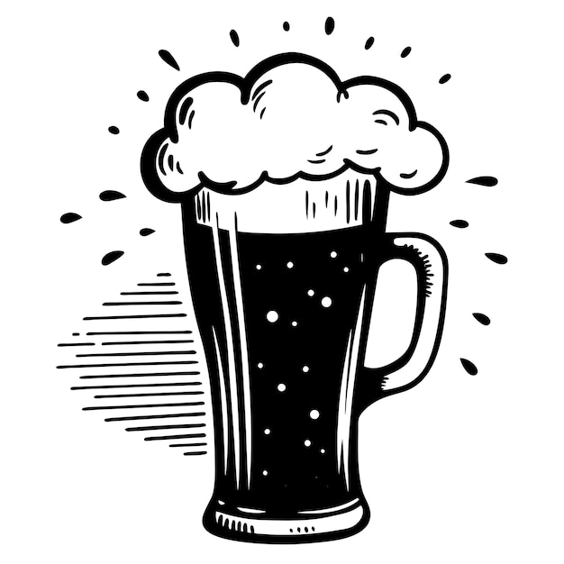 Vector beer glass clip art