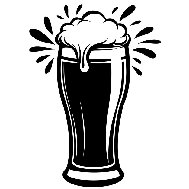 Vector beer glass clip art