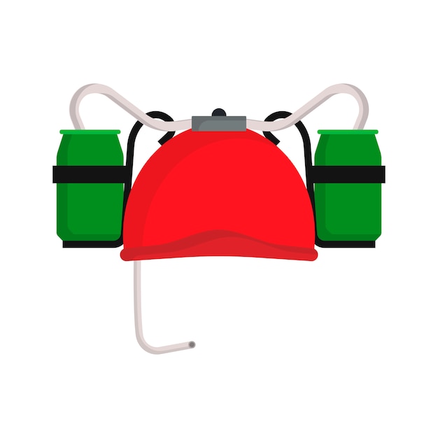 Beer hat red illustration beverage