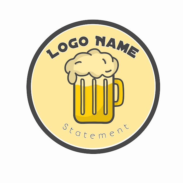 Beer logo icon vector template design illustration