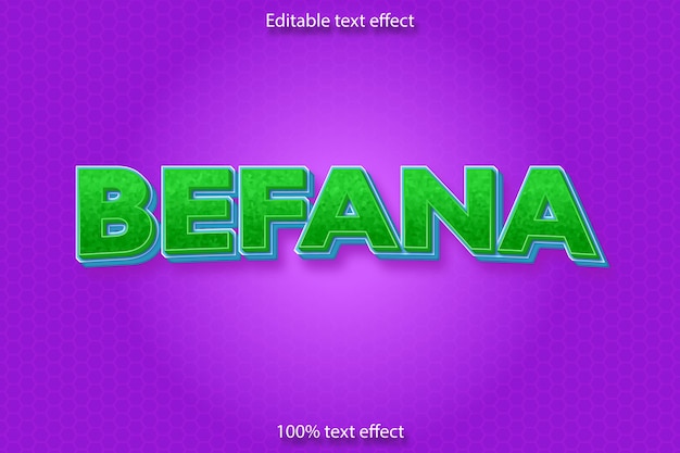 Befana editable text effect cartoon style