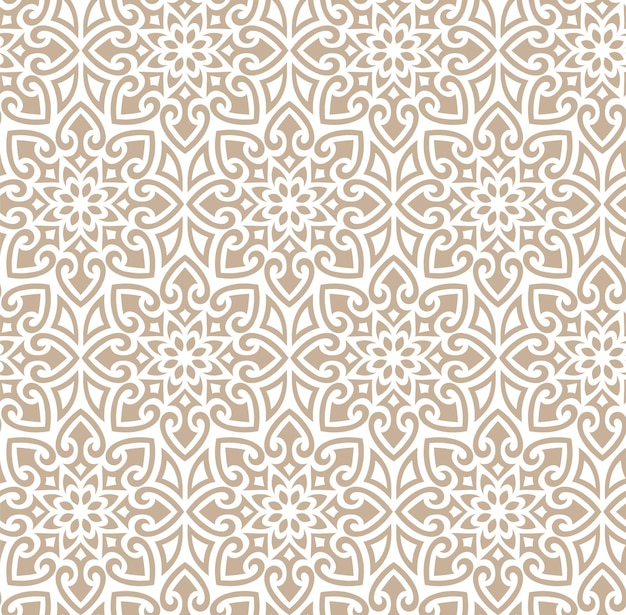 Beige pattern in oriental style Suitable for curtains wallpaper fabric tile wrapping paper