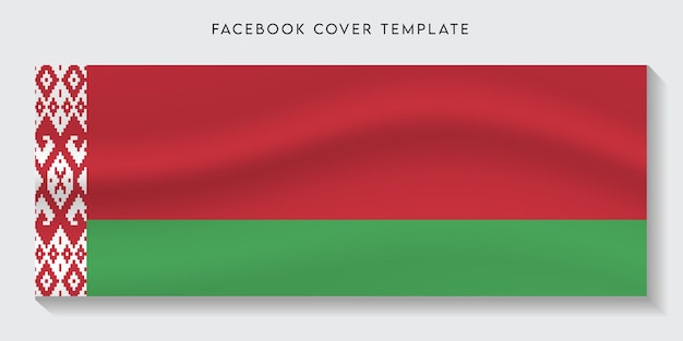 Belarus country flag facebook cover background