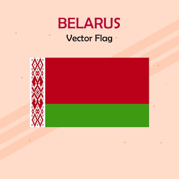 Belarus vector flag lines and stock