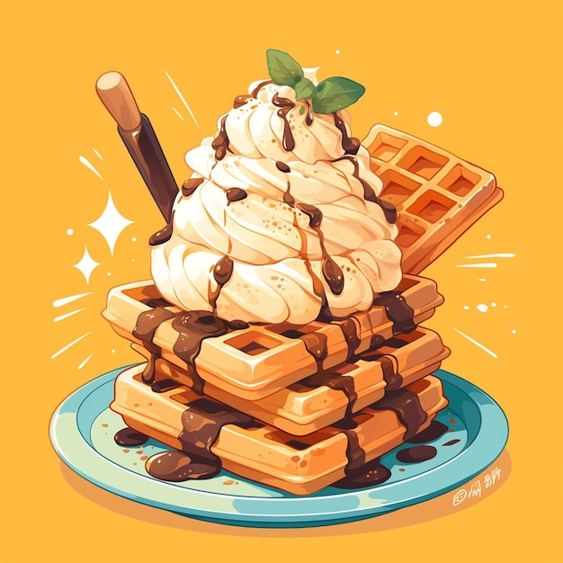 Belgian Waffles and Sweet Treat