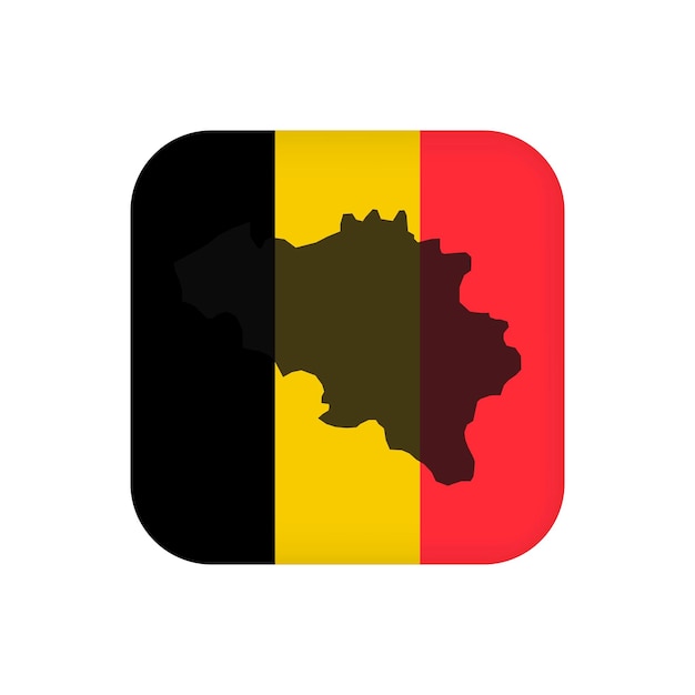 Belgium flag official colors Vector illustration