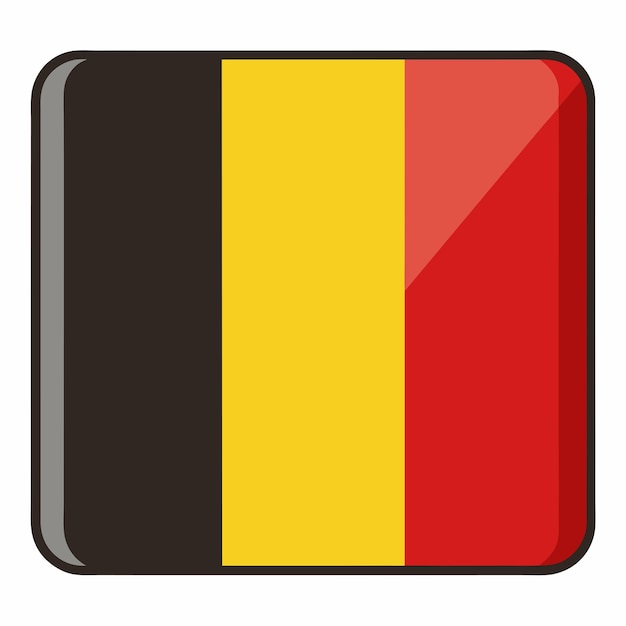 Vector belgium flag vector design national emblem