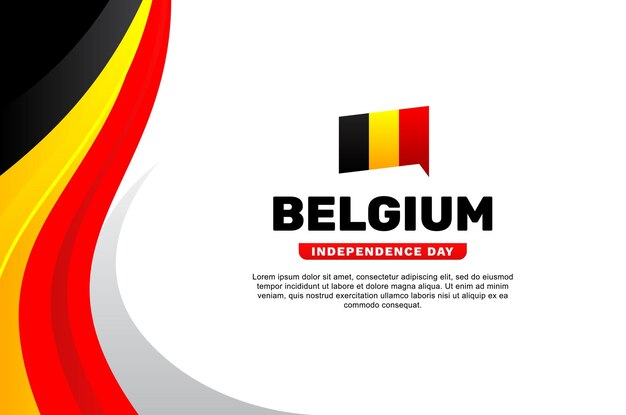 Vector belgium independence day background design