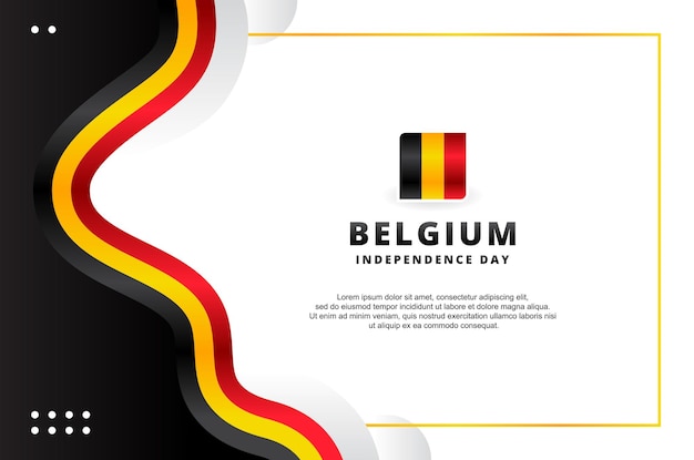 Belgium Independence Day Design Background For International Moment