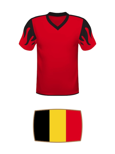 Belgium jersey football kit World football tournament 2022 National tshirt and flag of soccer team