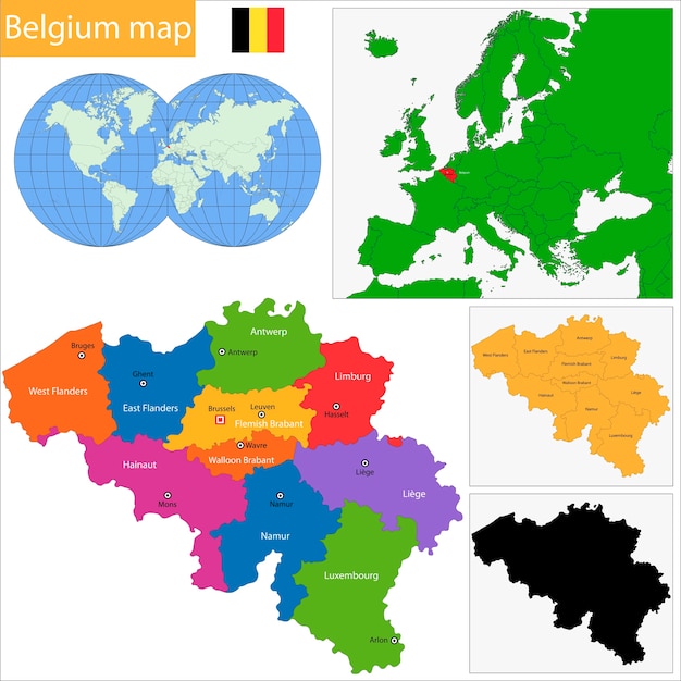 Belgium map