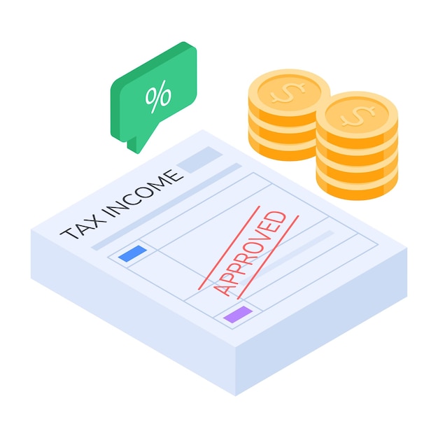 Benefit Claims Isometric Icons