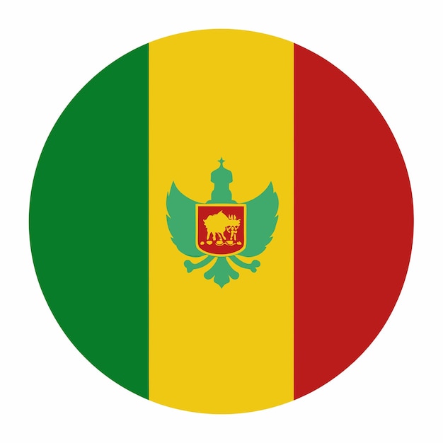 Benin flag illustration on white background