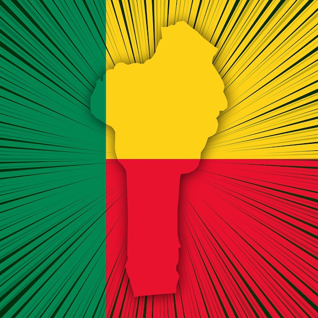 Benin Independence Day Map Design