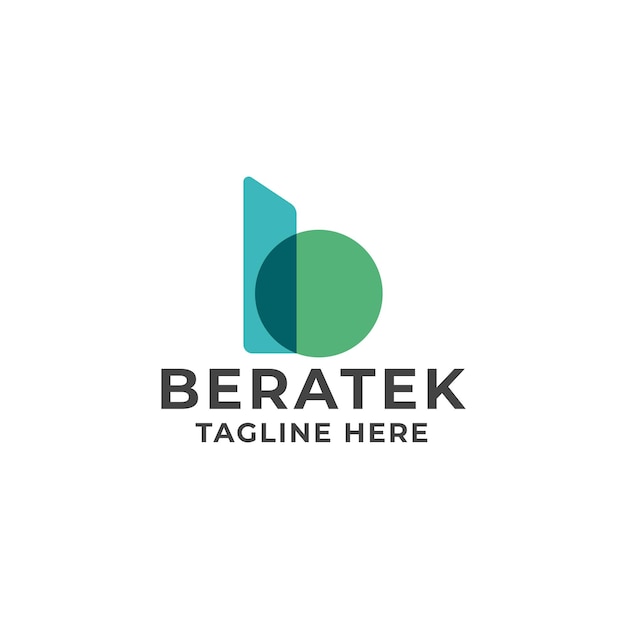 Beratek B Letter Logo Premium Vector