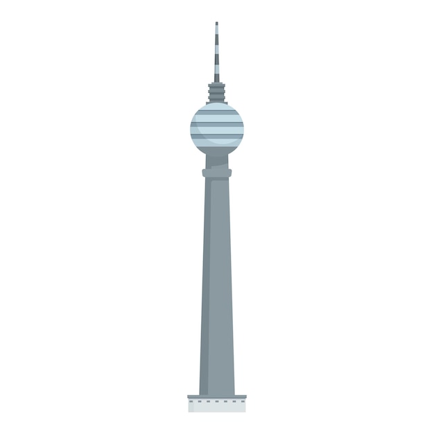 Vector berlin television tower standing tall against clear sky in germany