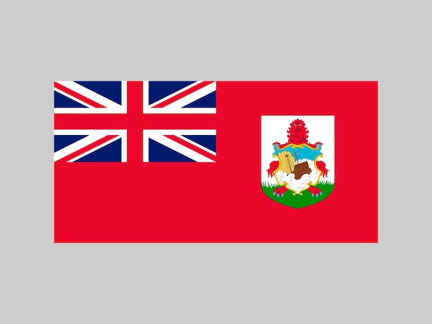 Bermuda flag official colors and proportion Vector illustration