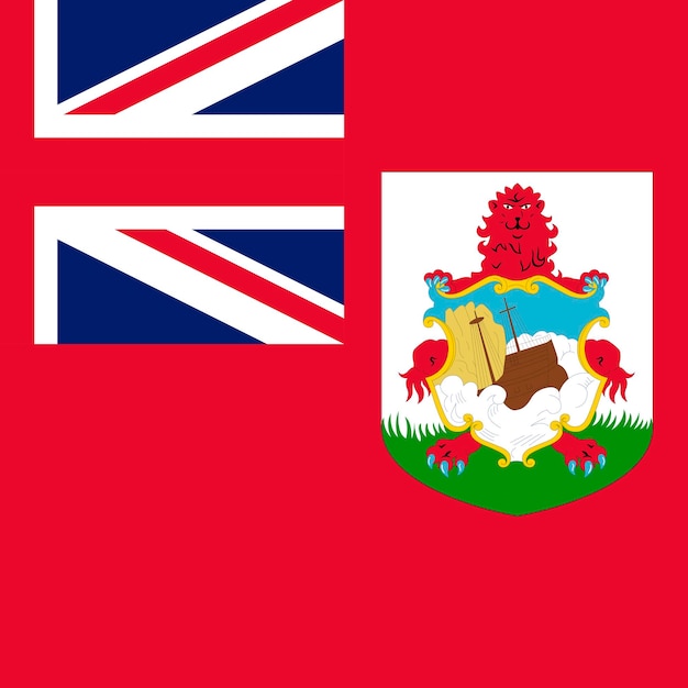 Bermuda flag official colors Vector illustration