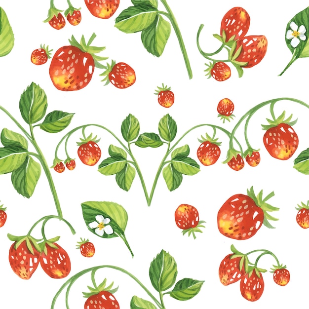 Berries strawberry pattern