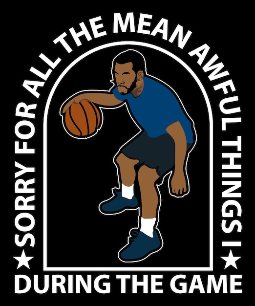 Best Basketball Vector T-Shirt Design Template