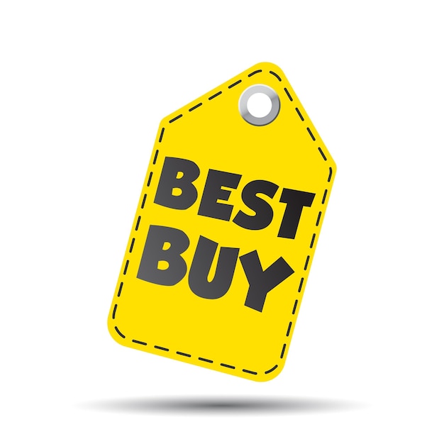 Best buy hang tag Vector illustration