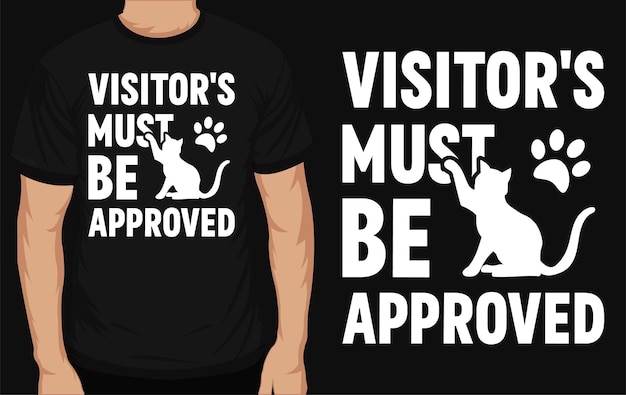 Best cat typography tshirt design