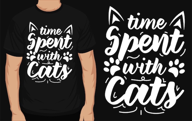 Best cat typography tshirt design