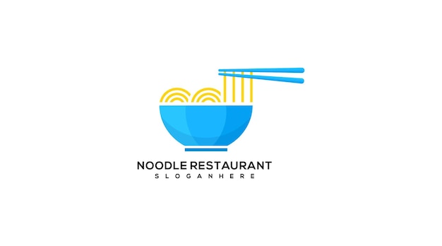 Best chinese noodle food vector symbol logo design