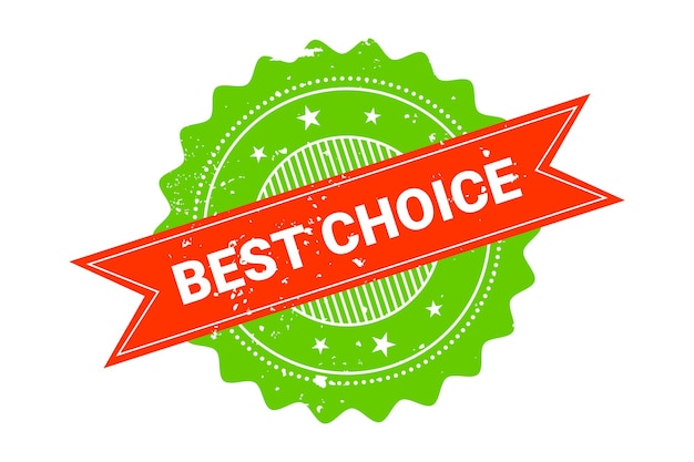 Vector best choice stamp on white background