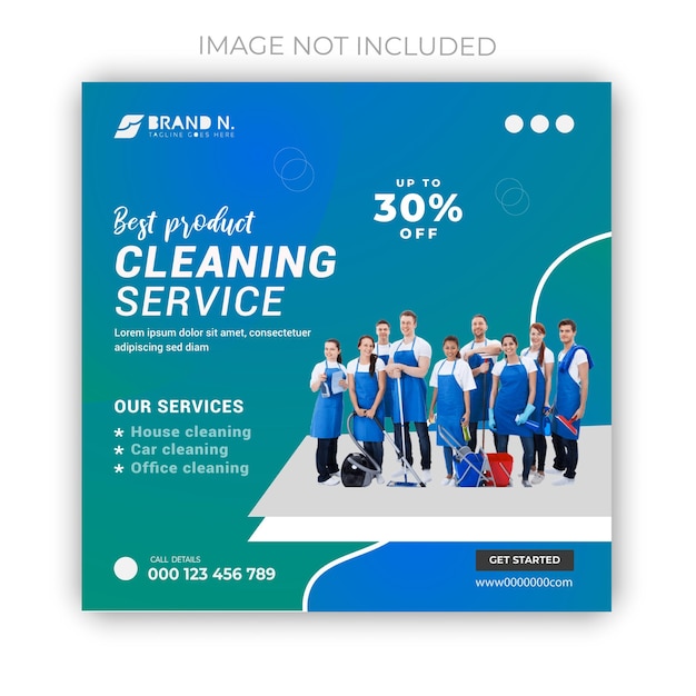 Best cleaning social media post and house cleaning service business promotion social media post or w