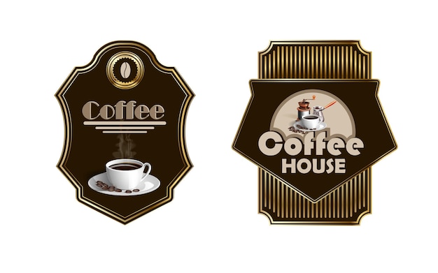 Best Coffe Shop Logo Design Template Vector Abstract Coffe Logo For Branding a Coffe Shop