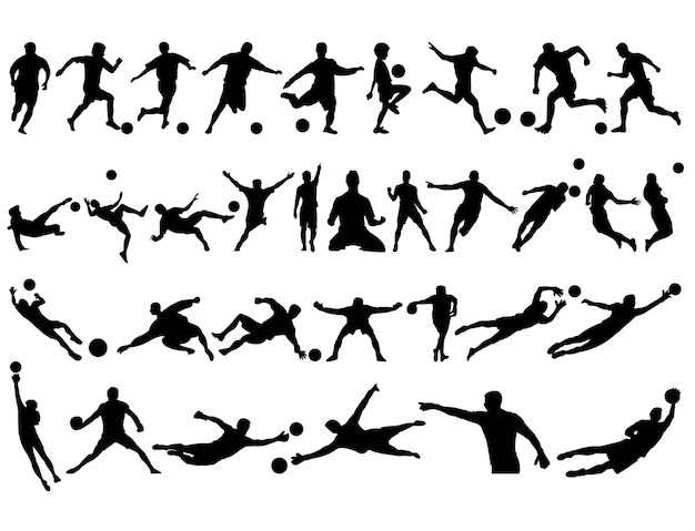 best collection of football silhouettes