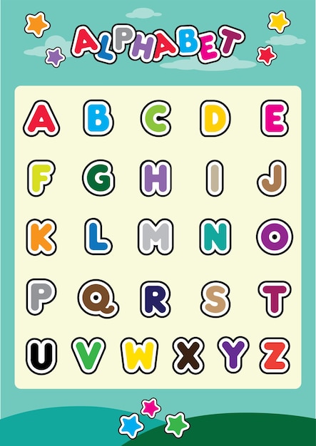 Best colorful alphabet for kids