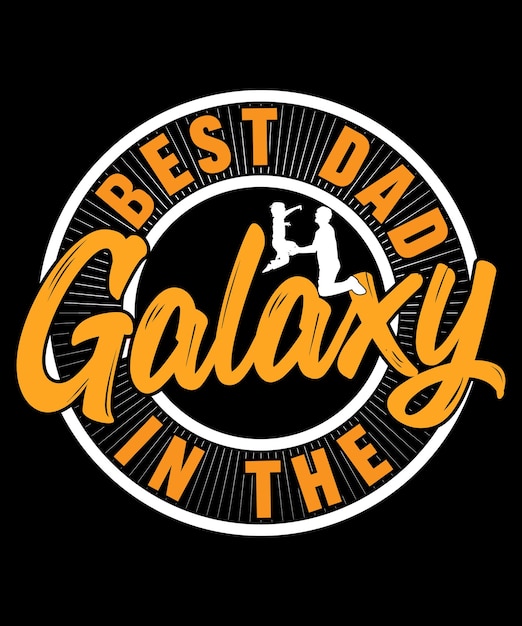 Best dad galaxy in the world logo