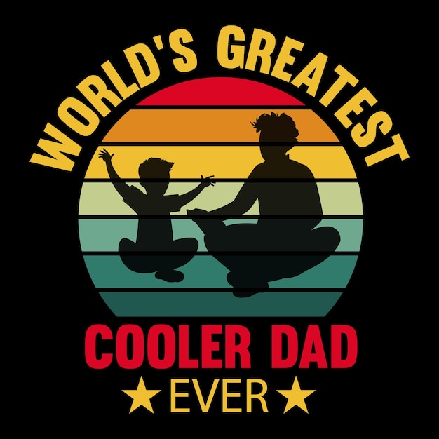 Best dad typography and illustration t shirt design
Happy father day t shirt design