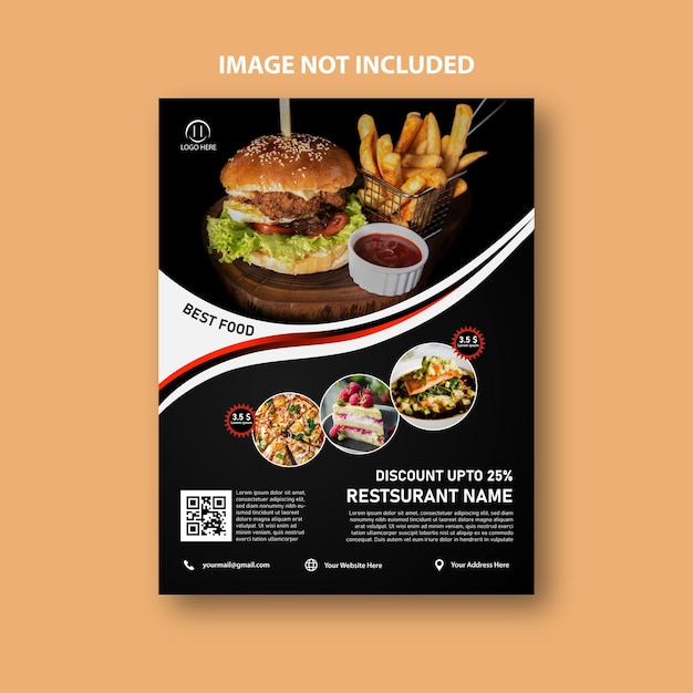 Best delicious food and restaurant menu flyer template design