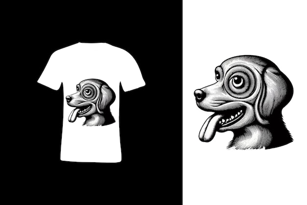 Vector the best dog tshirt design temple