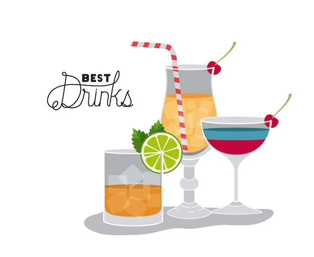 best drinks set icons