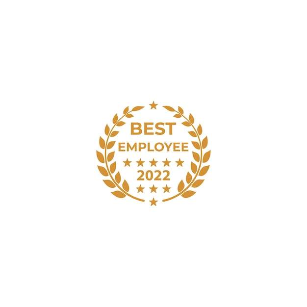 Best employee 2021. Vector logo icon template