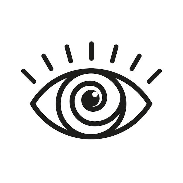 Best eye icon vector design template logo