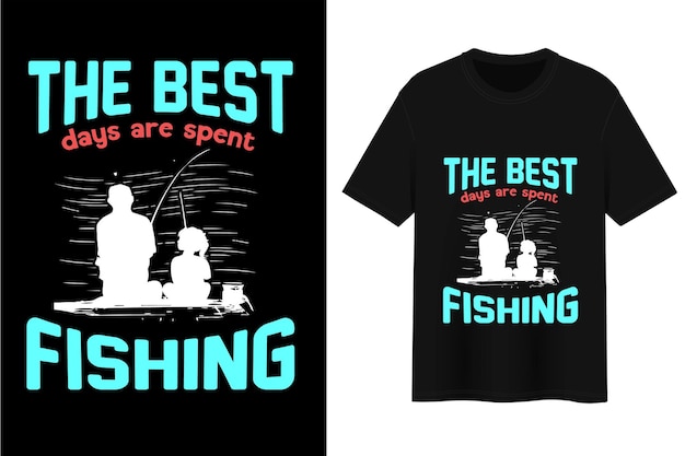 The Best Fishing Tshirt Design Vector