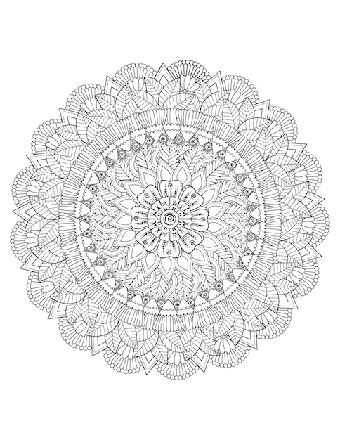 Best Flower coloring mandala and mandala coloring book for adults